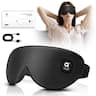 Arboleaf - Heated Eye Mask, Cordless Warm Compress for Dry Eyes, Temp Control, Light Blocking, Travel-Ready - Black with heat