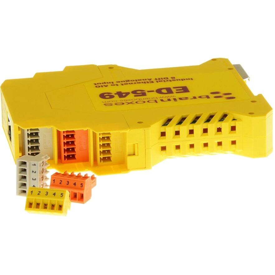 Diff 8 Input Analogue Ethernet Industrial AIO to ED-549 com brainboxes brainboxes MMM brain

12345 1 A 1234  12345 1 5 5 MACON