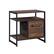 Angle. Sauder - Briarbrook Nightstand 3a - Barrel Oak.