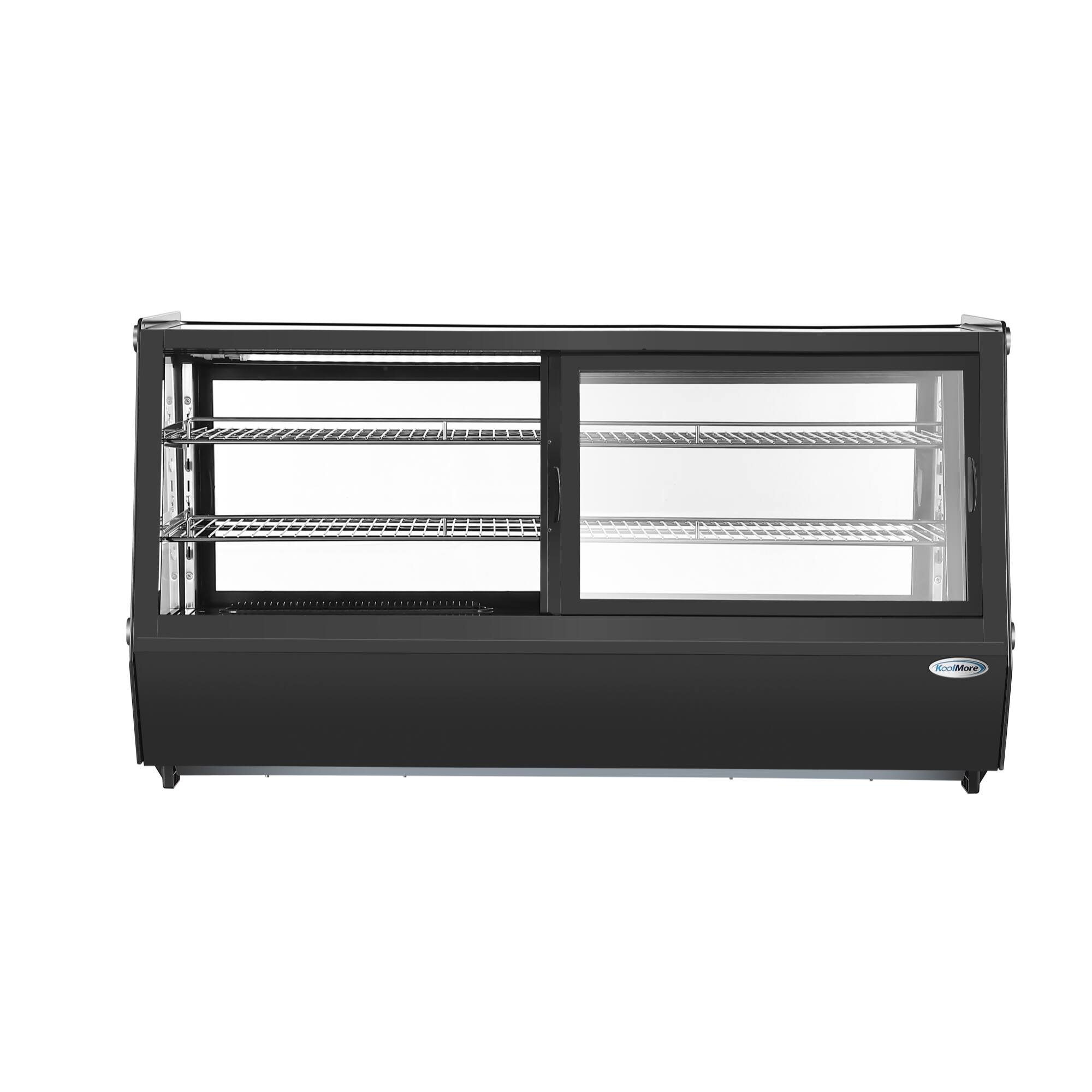 Alt View 4. Koolmore - 48 in. Self-Service Countertop Display Refrigerator in Black (CDC-250-BK) - Black.