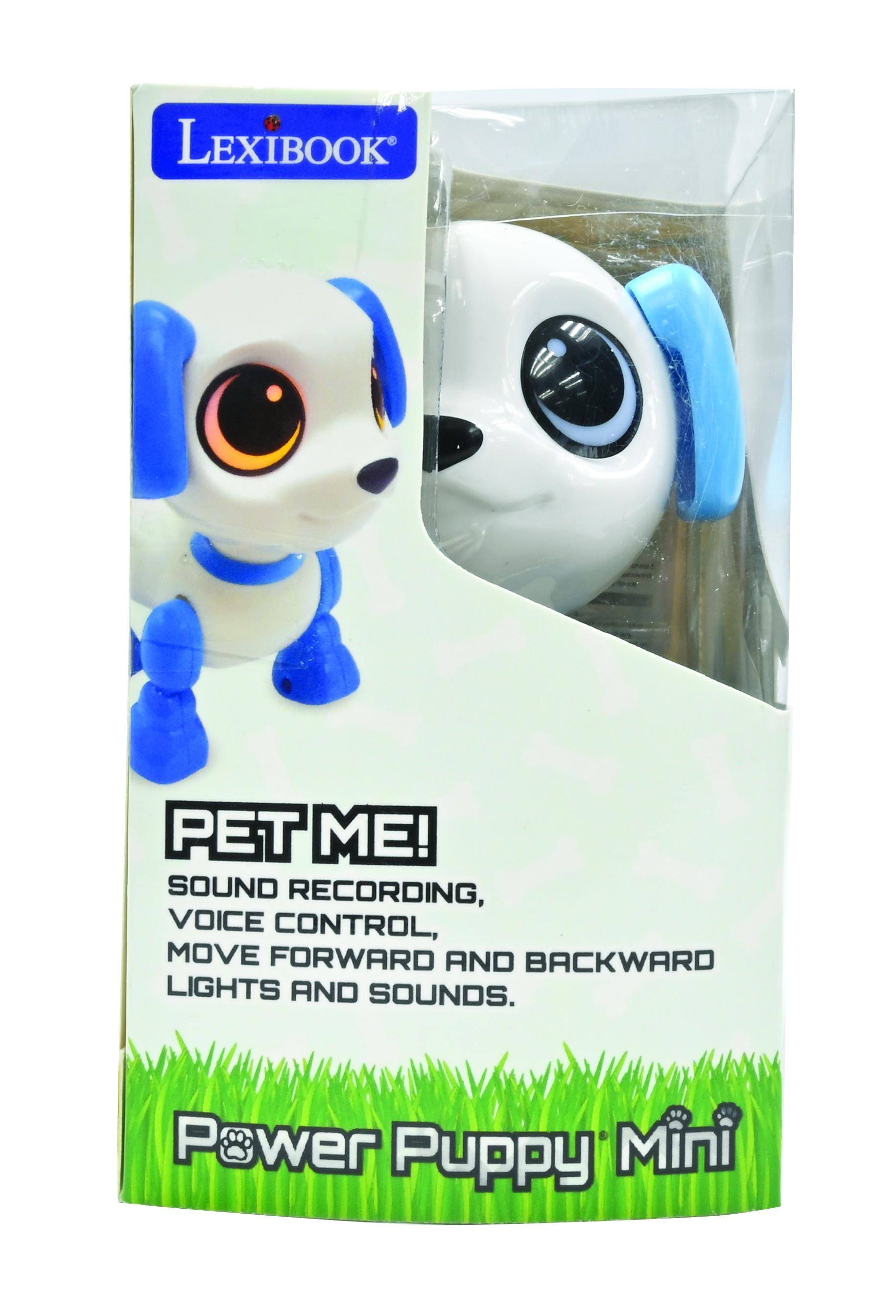 LEXIBOOK PET ME! SOUND RECORDING, VOICE CONTROL, MOVE FORWARD AND BACKWARD LIGHTS AND SOUNDS. Power Puppy Mini
