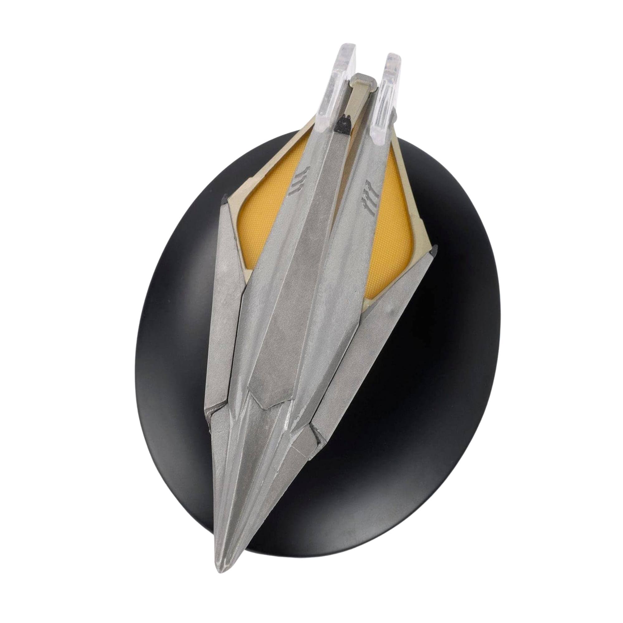 Alt View 2. Eaglemoss - Eaglemoss Star Trek Starship Replica | Tholian Ship - Grey.