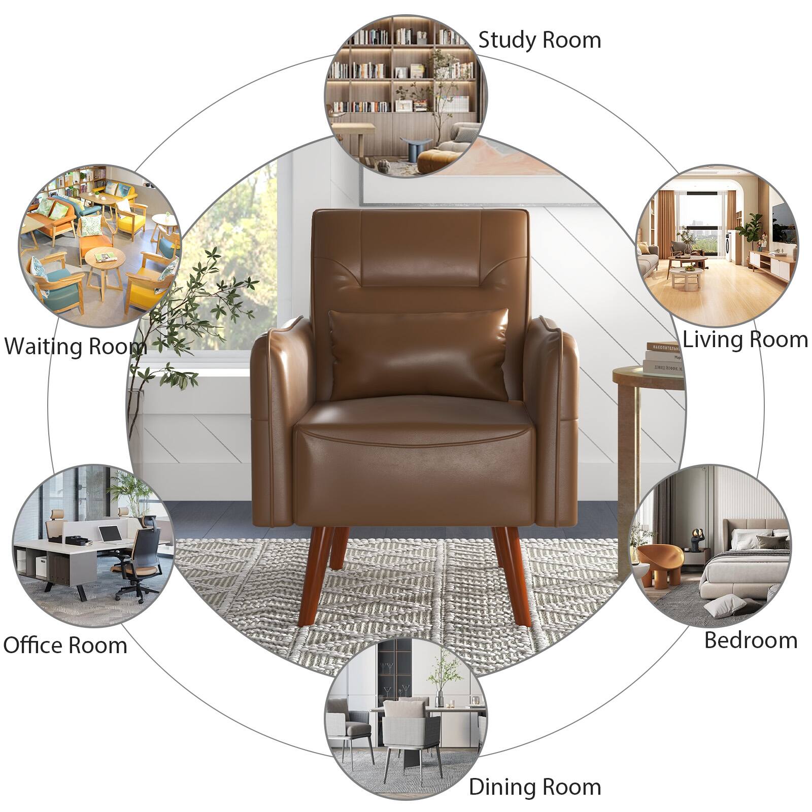 Study Room  
Waiting Room  
Living Room  
Office Room  
Bedroom  
Dining Room