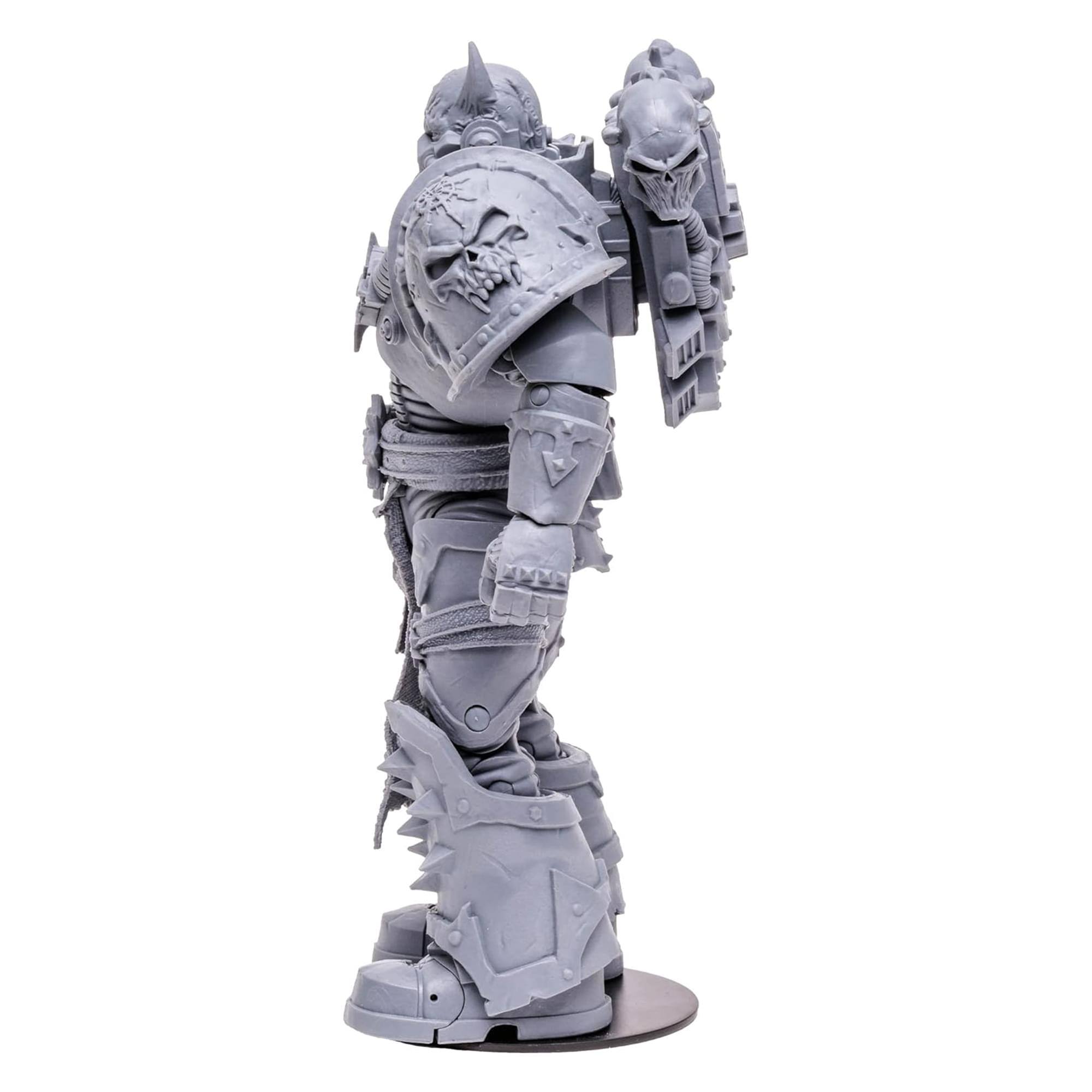 Alt View 3. McFarlane Toys - Warhammer 40K 7 Inch Action Figure | Chaos Space Marine - Grey.