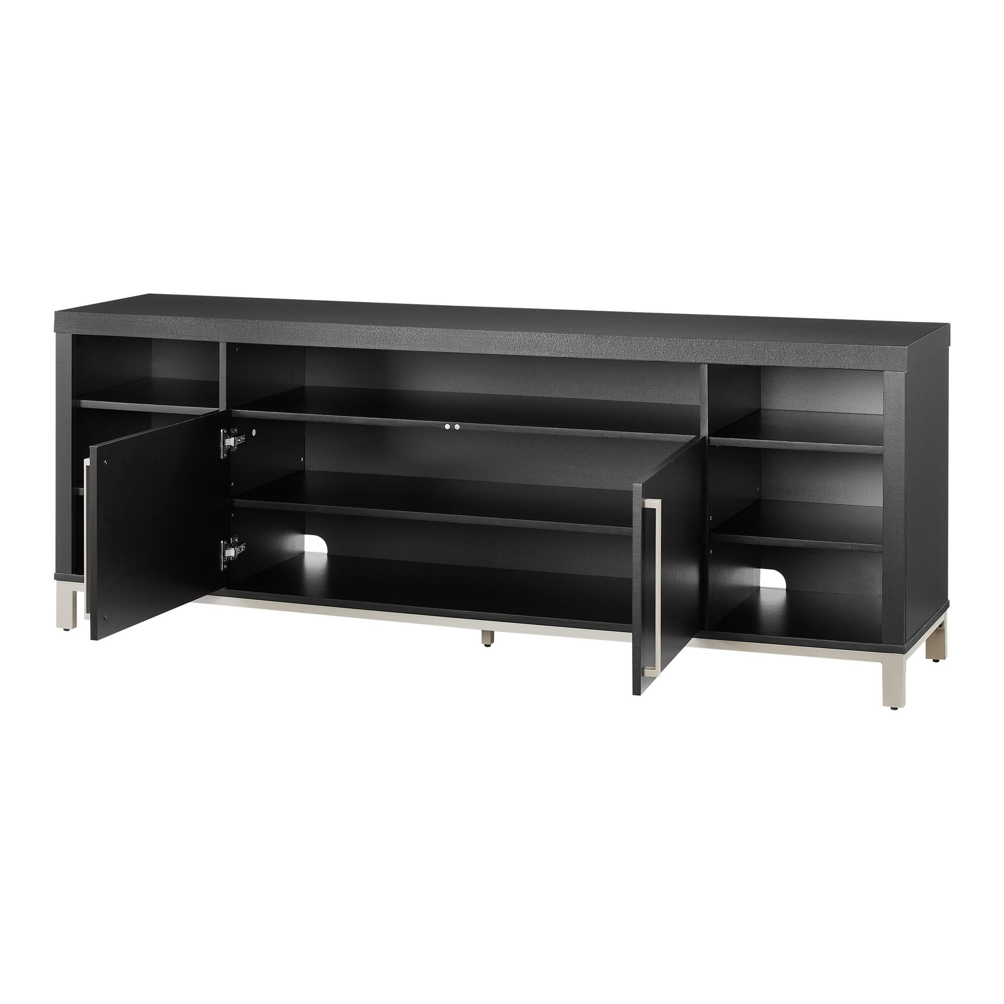 Alt View 33. Insignia™ - TV Stand for Most TVs Up to 80” with Gaming Nook - Black.