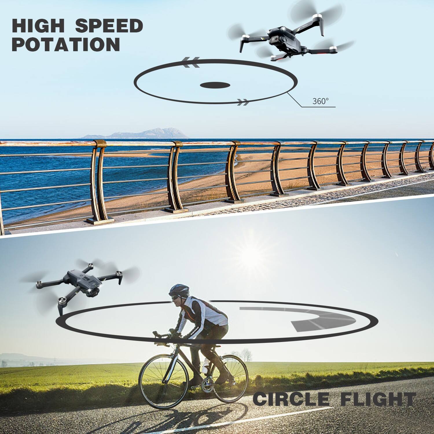 HIGH SPEED POTATION  
360°  
CIRCLE FLIGHT