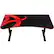 Alt View 11. Arozzi - Arena Ultrawide Curved Gaming Desk - Black with Red Accents.