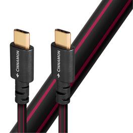 AudioQuest - Cinnamon USB-C High-Definition Digital Audio Cable - Each (4.92 ft.) - Red/Black