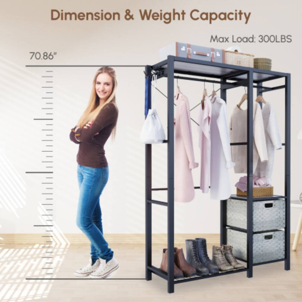 Dimension & Weight Capacity  
Max Load: 300LBS  
70.86"