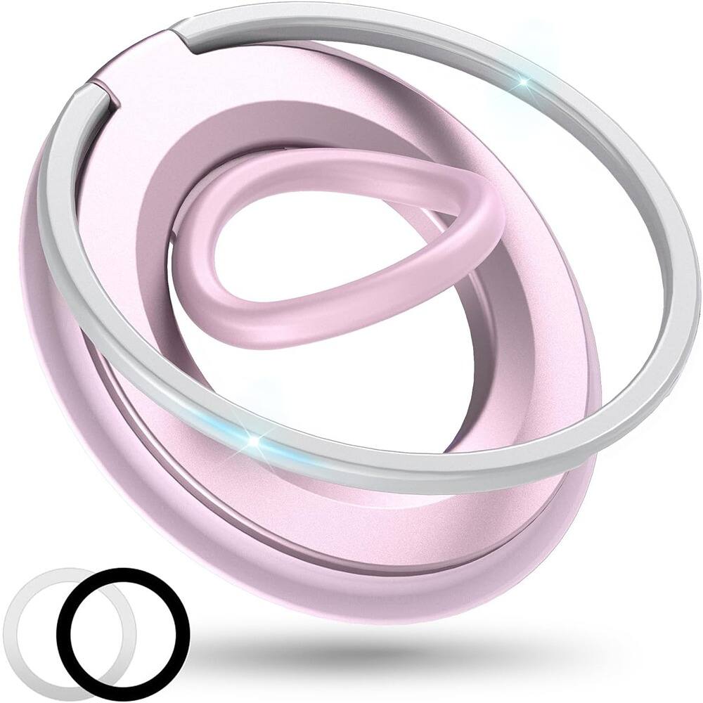 Front. PARKER SLATER - Magnetic Phone Grip Stand for MagSafe iPhone 17–11, 360° Rotation - Pink1.
