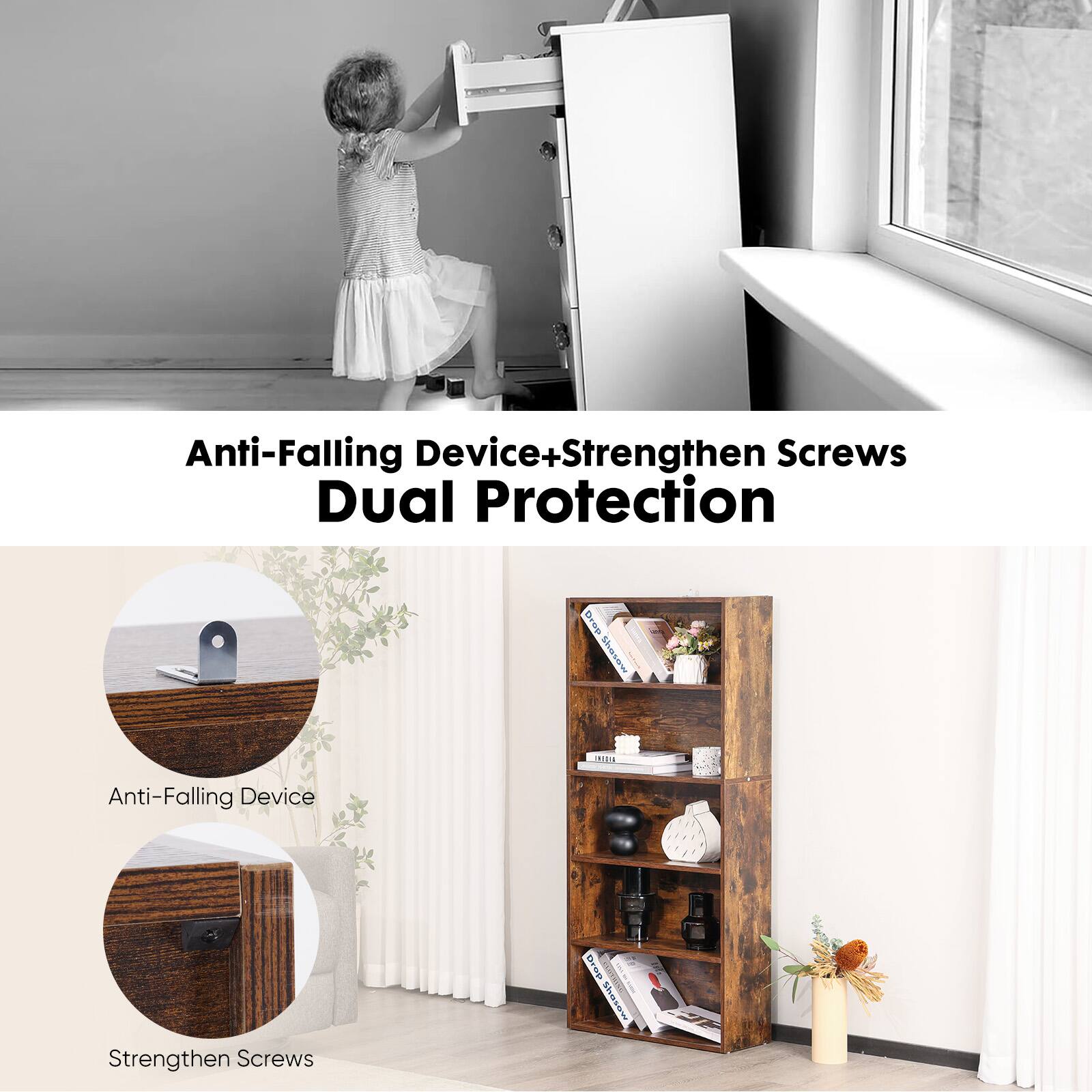 Anti-Falling Device + Strengthen Screws Dual Protection

Anti-Falling Device
Strengthen Screws