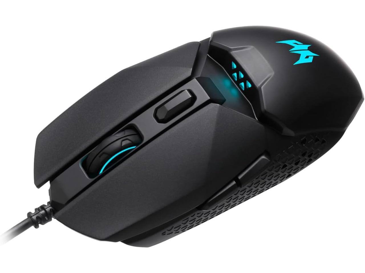 Alt View 2. Acer - Acer Predator Cestus 327 Gaming Mouse, 8000 DPI, RGB, Ergonomic, Lightweight – Black - Black.