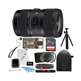 Sigma - 18-35mm f/1.8 DC HSM Art Lens for Canon DSLR Camera Bundle