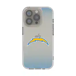 Keyscaper - NFL - Los Angeles Chargers Linen Logo iPhone Clear Case - 14 - Multicolor