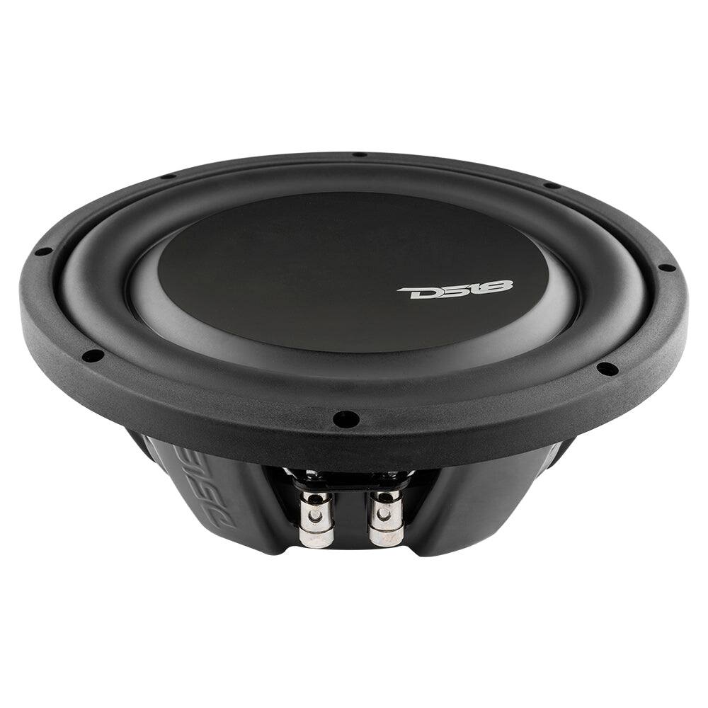 Angle. DS18 Audio - PSW 10" Shallow-Mount Subwoofer, 500W RMS Single 4-Ohm.