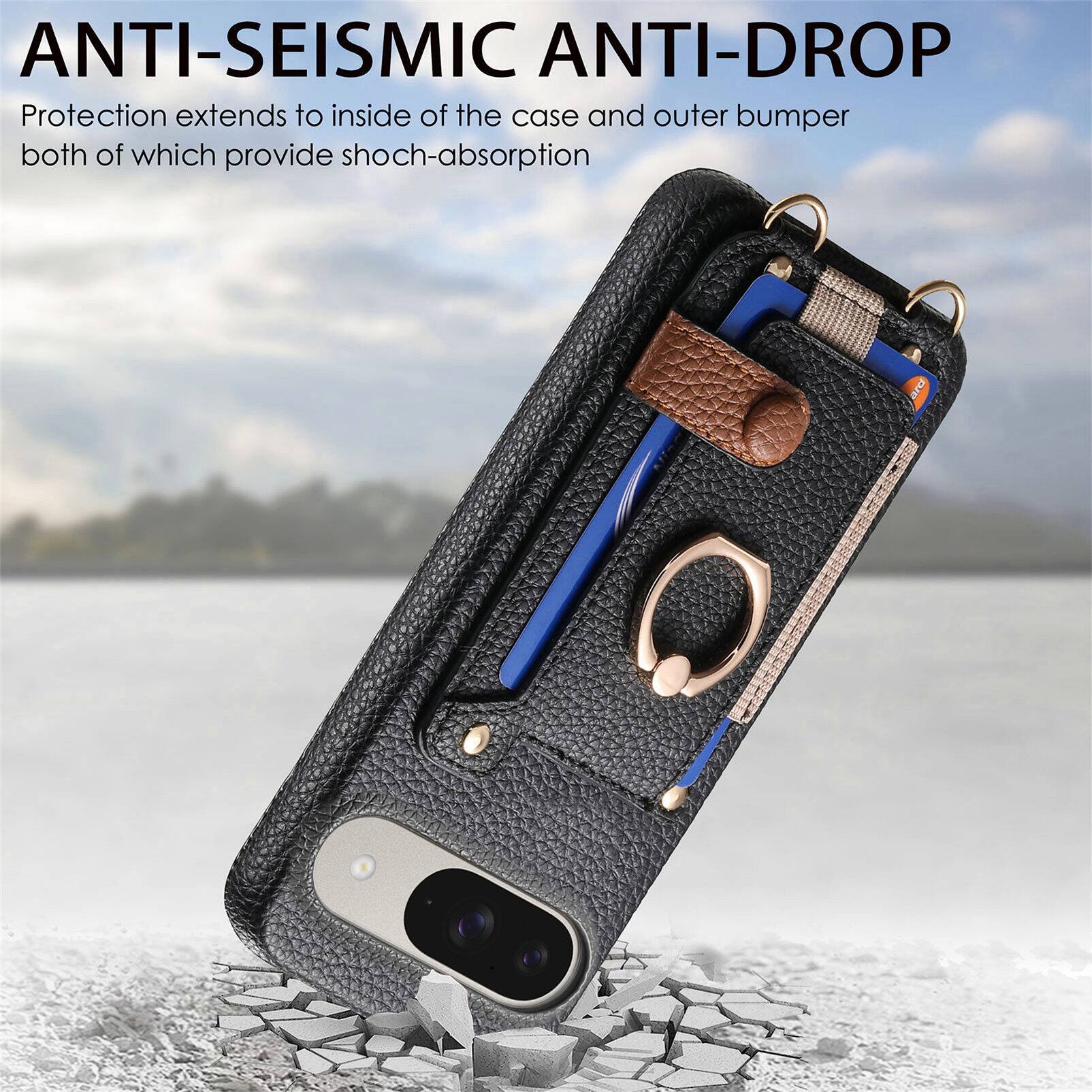 ANTI-SEISMIC ANTI-DROP  
Protection extends to inside of the case and outer bumper both of which provide shock-absorption