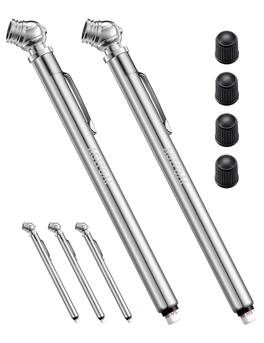AstroAI - Pencil Tire Pressure Gauge 5 Pack, 10-75 PSI, ANSI B40.1 Grade B, Stainless Steel Body, Metal Nozzle, 3 Measurements