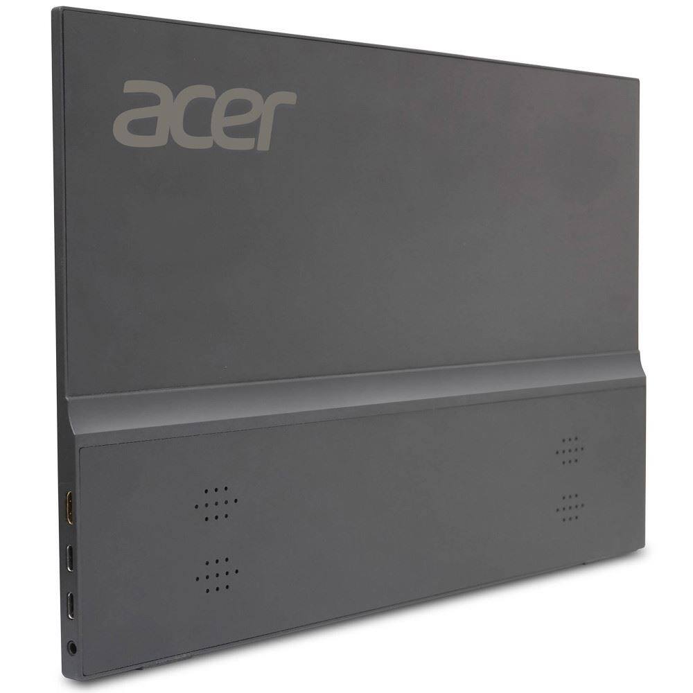 Back. Acer - PM161Q ABMIUUZX 15.6" LCD Monitor 60Hz 1920x1080 IPS 14ms 250Nit HDMI USB - Black.