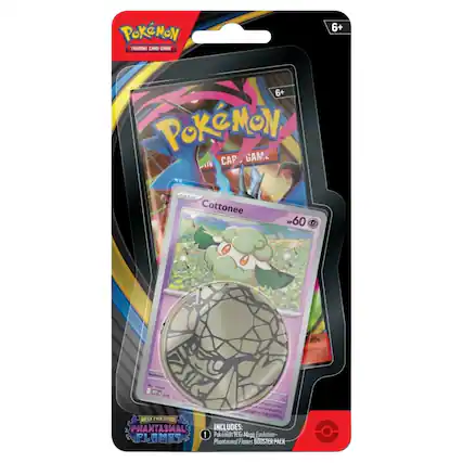 Pokémon Trading Card Game 6+
Pokémon Card Game
Cottonee
60 HP
Mega Evolution: Phantasmal Flames
Includes:
1 Pokémon TCG Mega Evolution - Phantasmal Flames Booster Pack