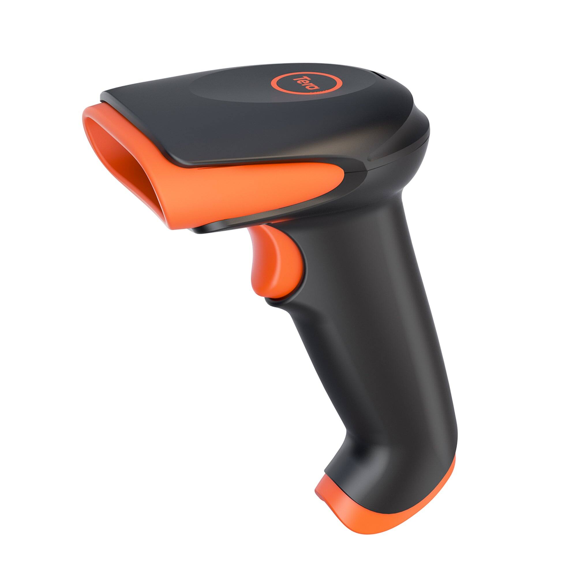Front. Tera - HW0002-O 2D Wireless Bluetooth Barcode Scanner.