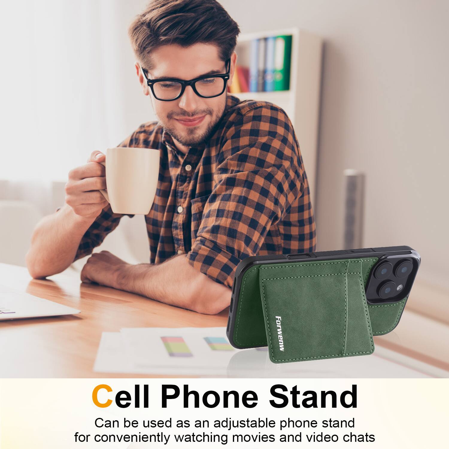 Forwenw Cell Phone Stand

Can be used as an adjustable phone stand for conveniently watching movies and video chats