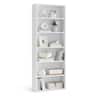 Songmics Home - CUSTOS Collection - Bookshelf, 6-Tier Bookcase, Book Shelf, Open Storage Shelf,for Living Room, Home Office - Cloud White