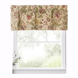 Ellis Curtain - Regency Straight 3" Rod Pocket Valances for Windows 50" x 15" - Antique