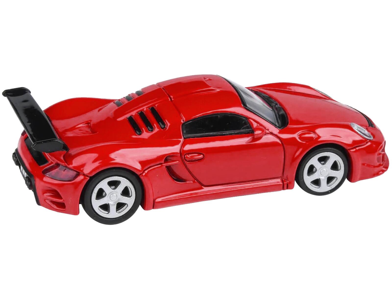 Angle. Paragon - 2012 RUF CTR3 Clubsport Guards Red 1/64 Diecast Model Car by Paragon Models - Red.