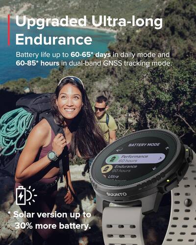 SUUNTO Vertical Titanium Solar GPS Sports Watch with Sapphire