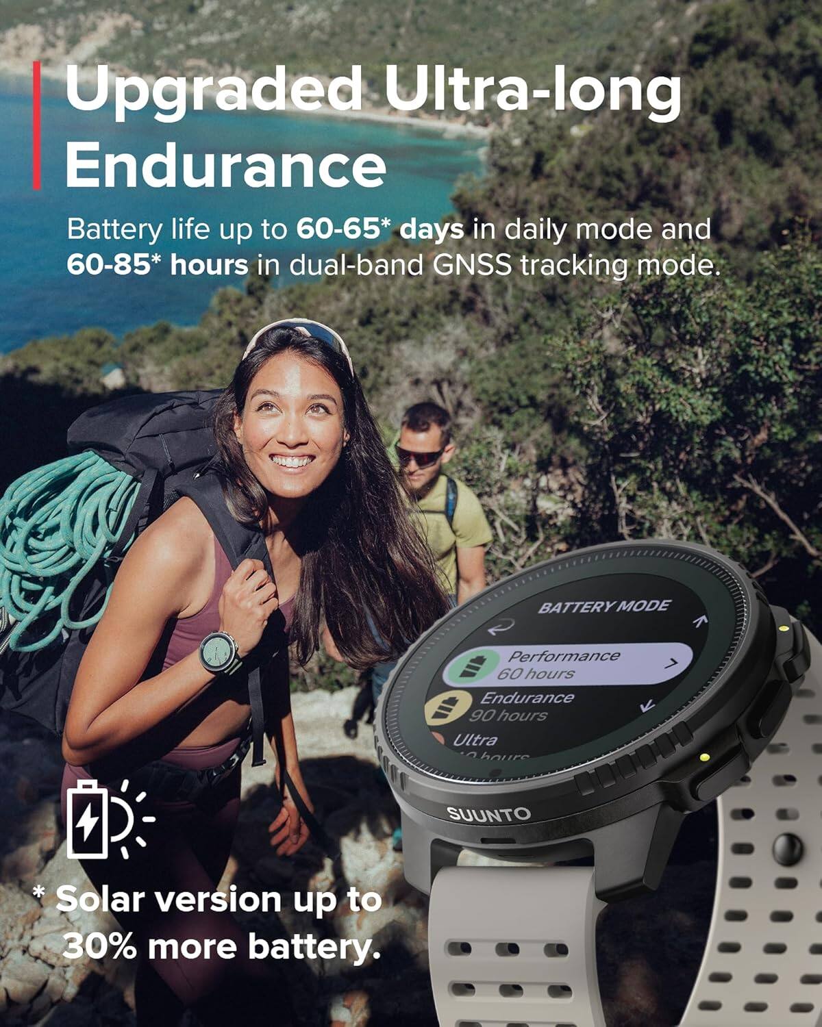 Upgraded Ultra-long Endurance

Battery life up to 60-65* days in daily mode and 60-85* hours in dual-band GNSS tracking mode.

BATTERY MODE
Performance 60 hours
Endurance 90 hours
Ultra

* Solar version up to 30% more battery.