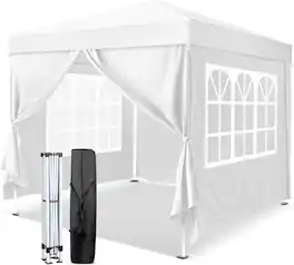 Winado - 10x10 Pop Up Canopy Tent with Sidewalls, Outdoor Gazebo Canopy Tent, Patio Event Tents Outdoor Event Shelter for Party