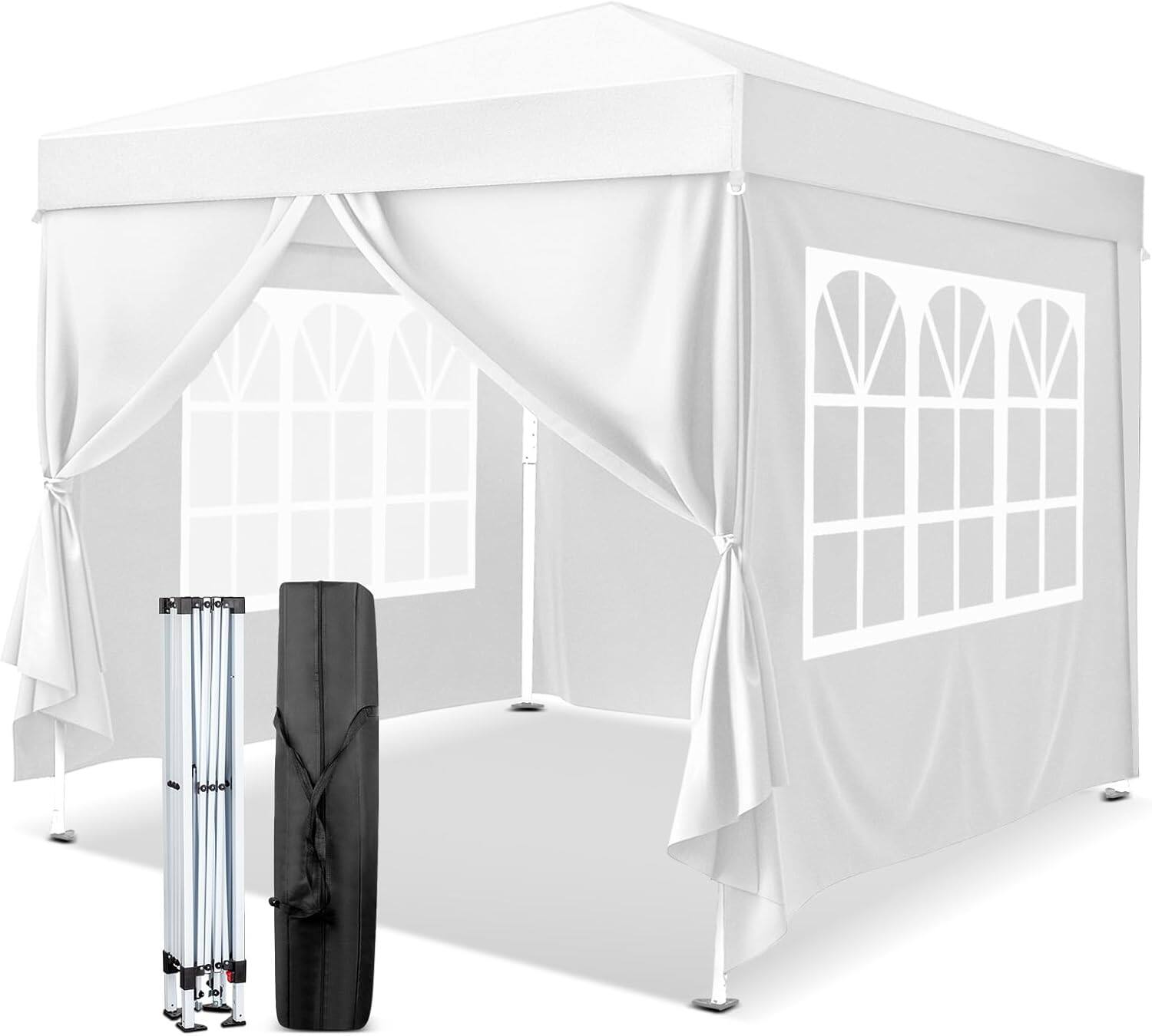 Front. Winado - 10x10 Pop Up Canopy Tent with Sidewalls, Outdoor Gazebo Canopy Tent, Patio Event Tents Outdoor Event Shelter for Party.