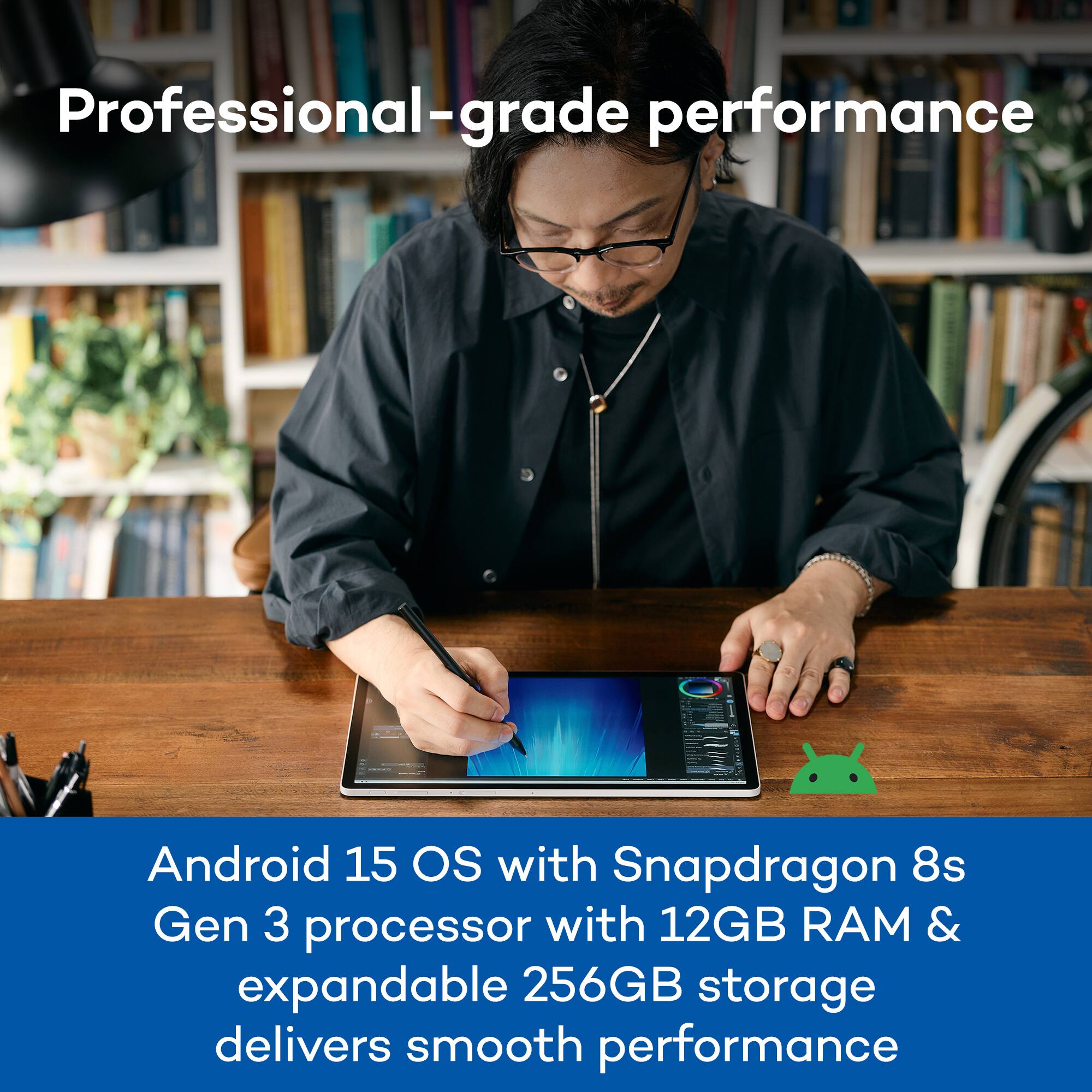 Professional-grade performance

Android 15 OS with Snapdragon 8s Gen 3 processor with 12GB RAM & expandable 256GB storage delivers smooth performance
