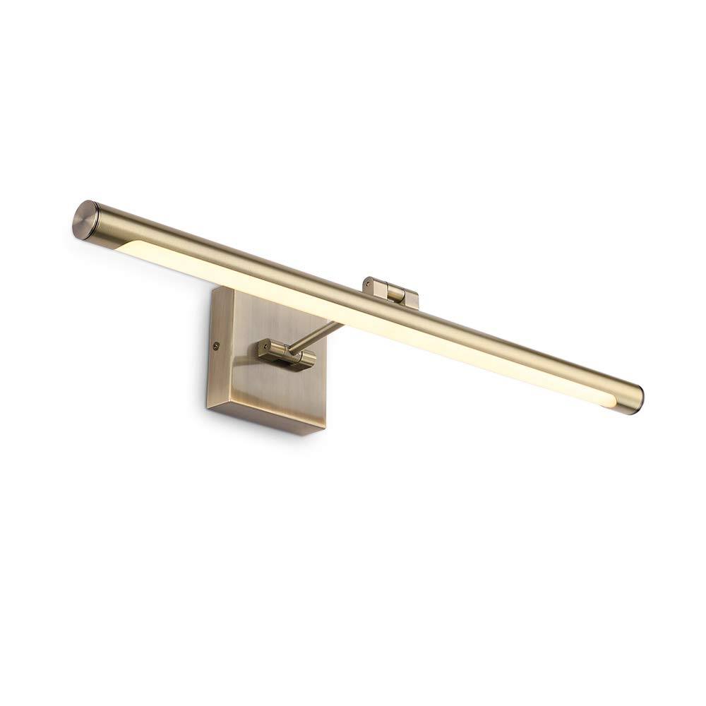 Front. TECH SAFARI - Led Picture Light Fixtures Inches Long Modern Wall Lamps With Rotatable Lighting Tube Frame Lights For Pain - Antique Bronze Non-Dimmable 24.4" Long.