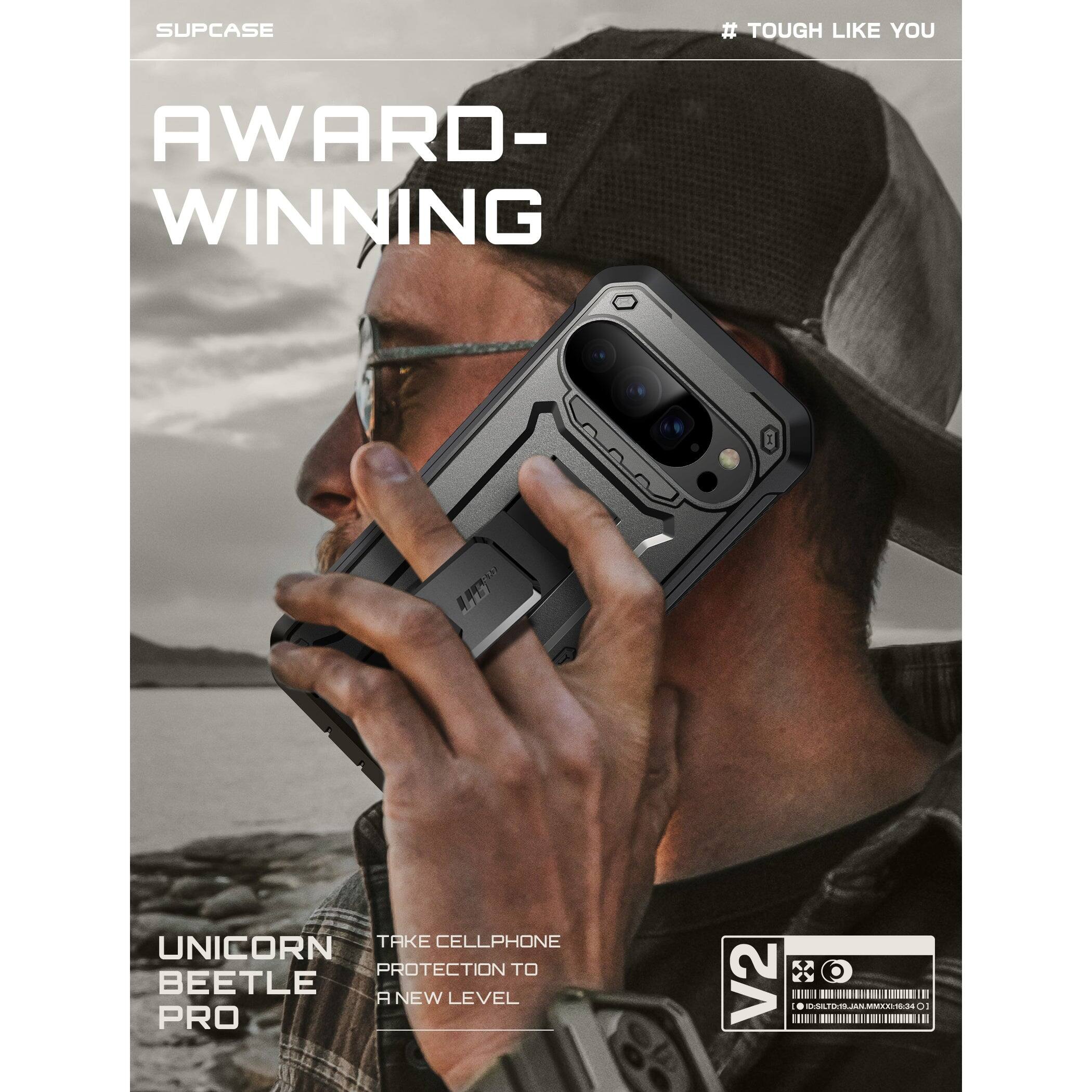 SUPCASE  
# TOUGH LIKE YOU  

AWARD-WINNING  

UNICORN BEETLE PRO  

TAKE CELLPHONE PROTECTION TO A NEW LEVEL  

V2