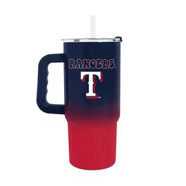 Logo Brands - Texas Rangers 24oz. Ombre Stainless Steel Tumbler - Multicolor