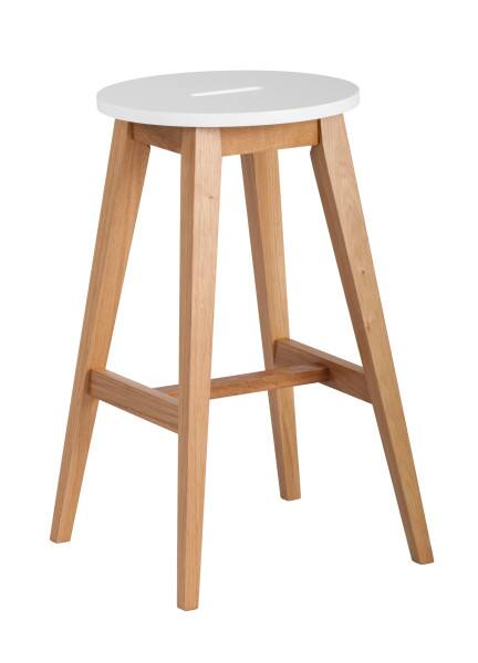 Back. Universal Expert - Universal Expert Abacus Counter Stool, Oak and White - Oak and White.