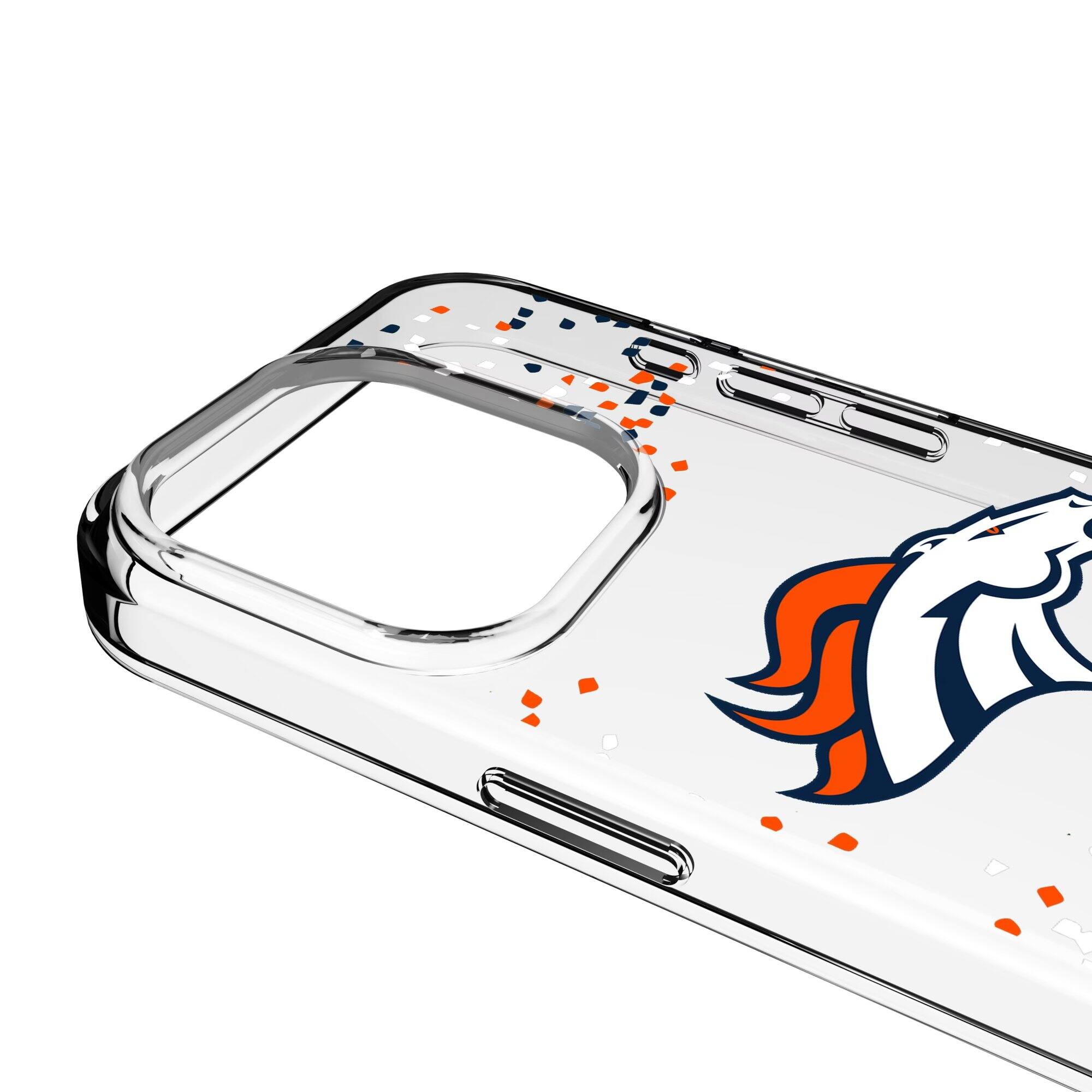 Alt View 2. Keyscaper - iPhone Clear Case with Confetti Design - 14 Pro - Multicolor.