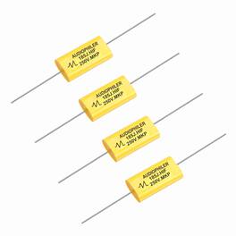 Unique Bargains - 4pcs 1.8uF High-Frequency Divider Capacitor, 259V Audio Speaker Crossover Non-Polarity Polypropylene MKP Film Capacitors - Yellow