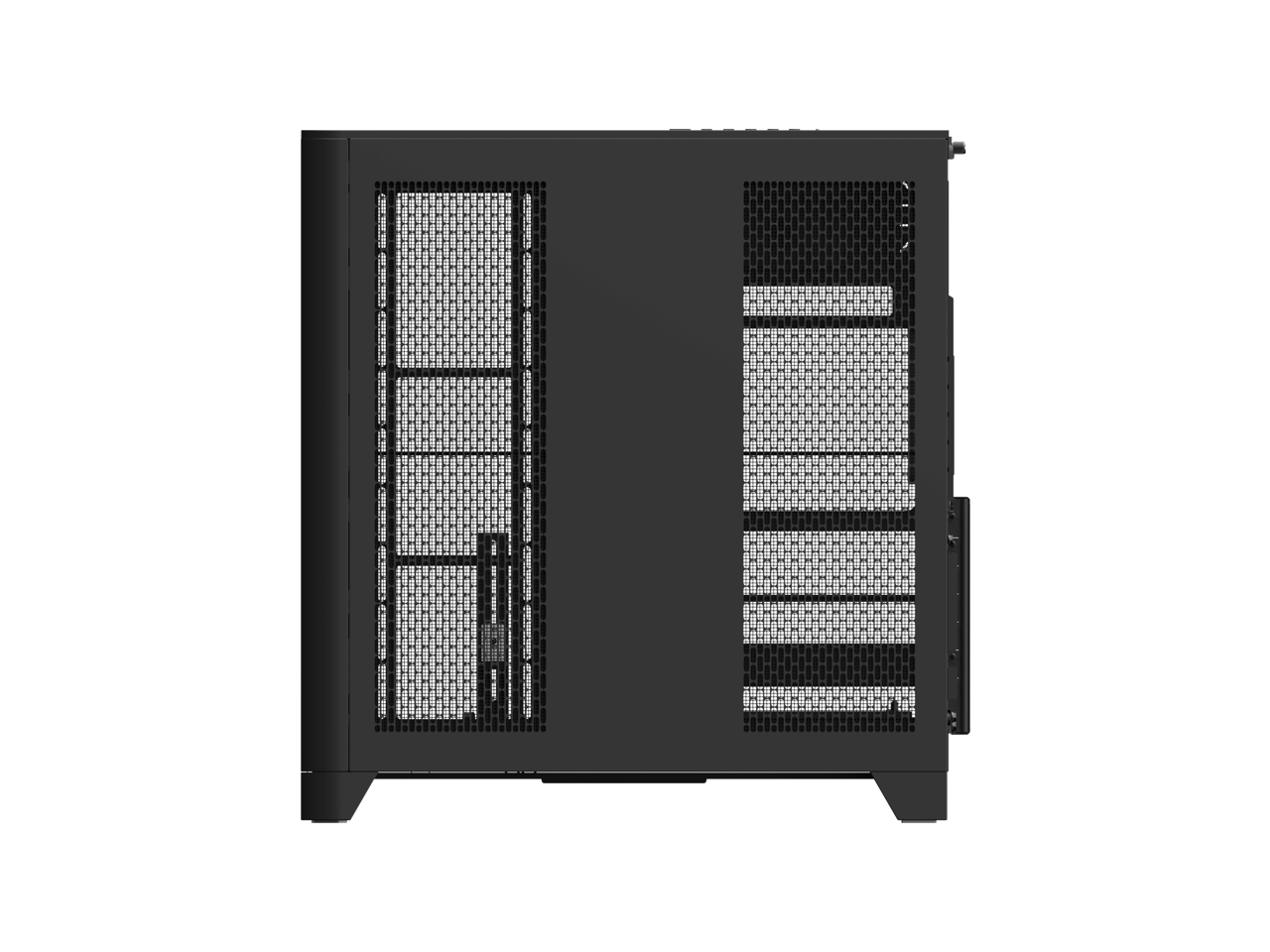 Alt View 4. Thermaltake - View 390 TG Mid Tower Chassis - Black.