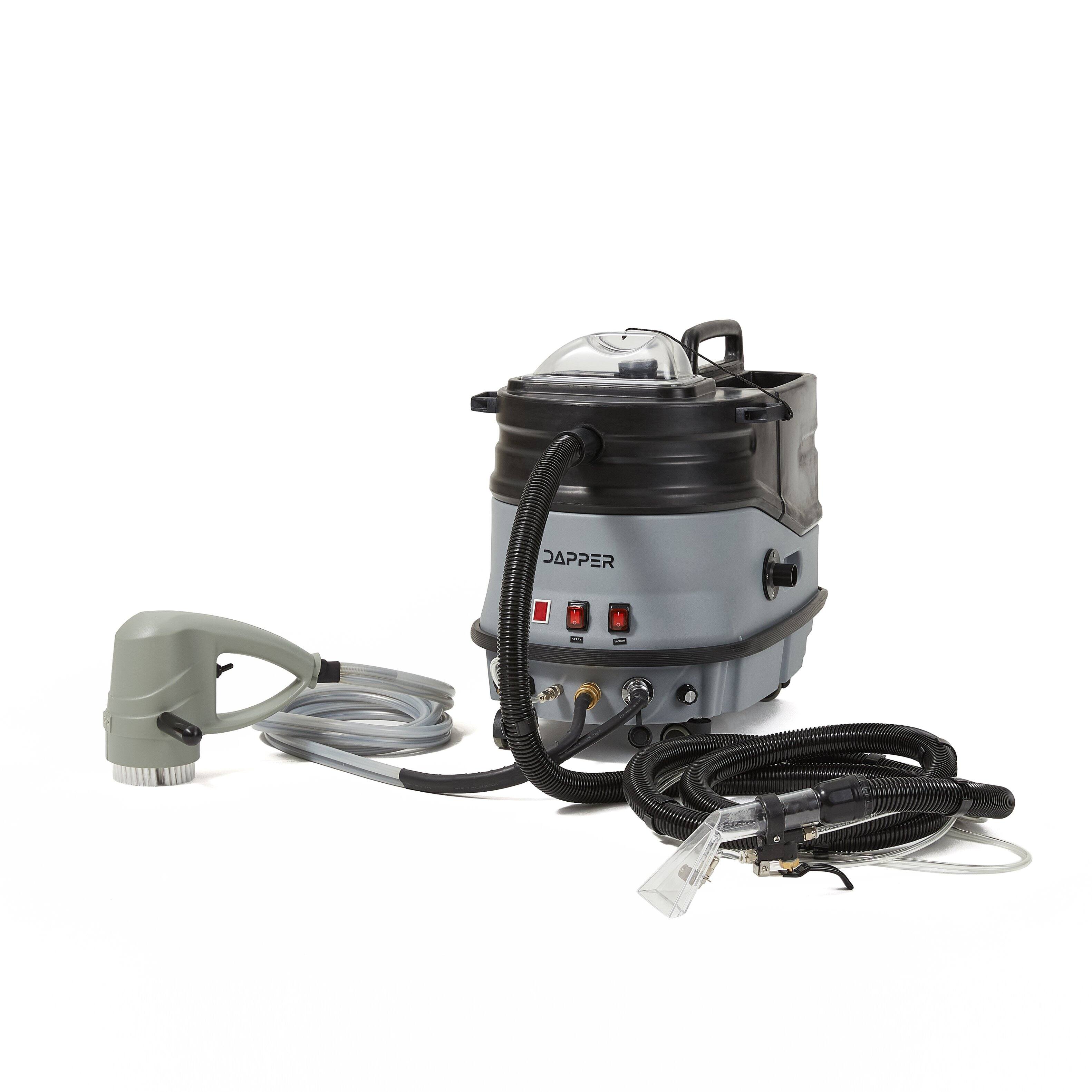 Alt View 7. Dapper Supply - Commercial 5-in-1 Carpet & Upholstery Cleaner, Extractor, Steam, Hot Water & Blower System - Gray.