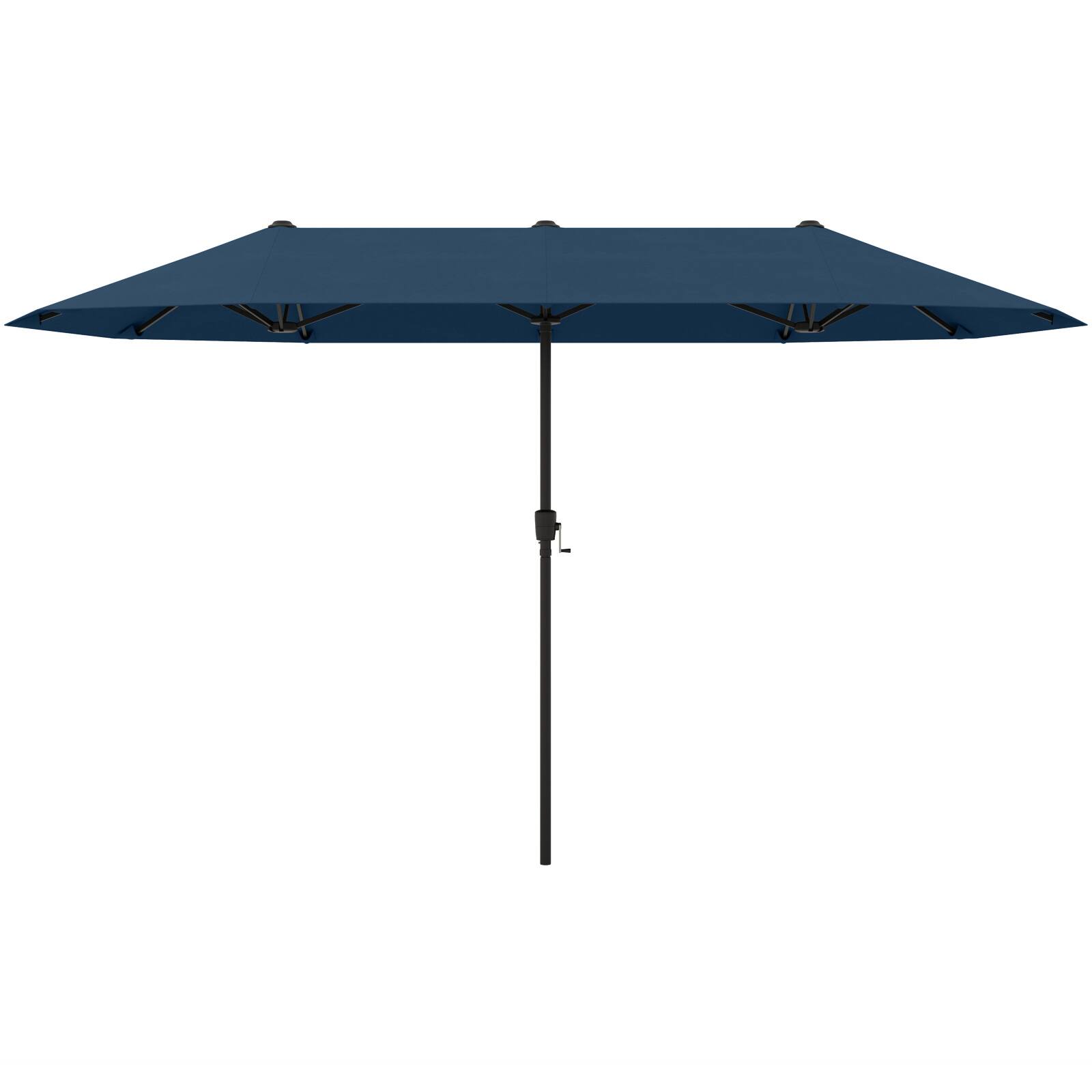 Alt View 9. Gymax - Gymax 13 FT Double-sided Patio Umbrella Outdoor Large Twin Size Umbrella Navy - Navy.