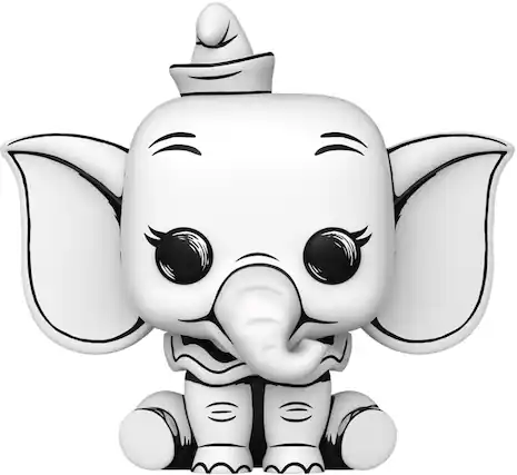 Front. Funko - FUNKO POP! Disney: Sketched - Dumbo - COLLECTIBLES - Multicolor.