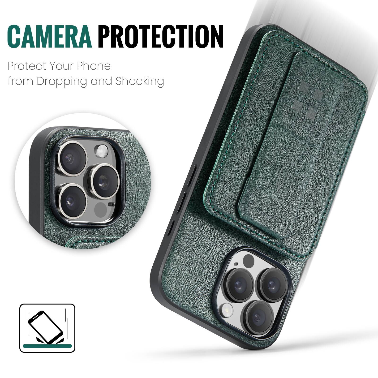 CAMERA PROTECTION  
Protect Your Phone from Dropping and Shocking