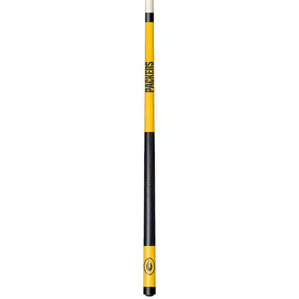 Front. Imperial - Green Bay Packers Team Color Laser-Etched Cue Stick - Yellow.