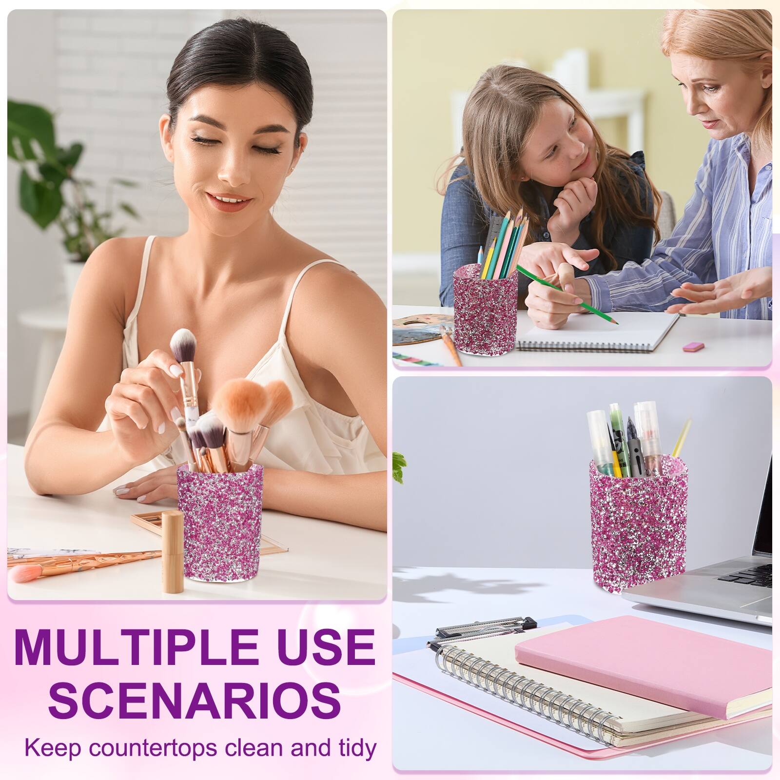 MULTIPLE USE SCENARIOS  
Keep countertops clean and tidy