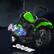 Angle. Qeetex - Electric Off-Road Motorcycle, Ride on Toy Dirt Bike for 13+ Kids Best Gift, Green - Green.