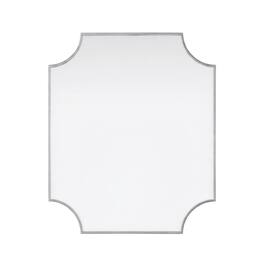 Elegant Kitchen and Bath - Notched Metal Mirror 30x36 inch - Silver