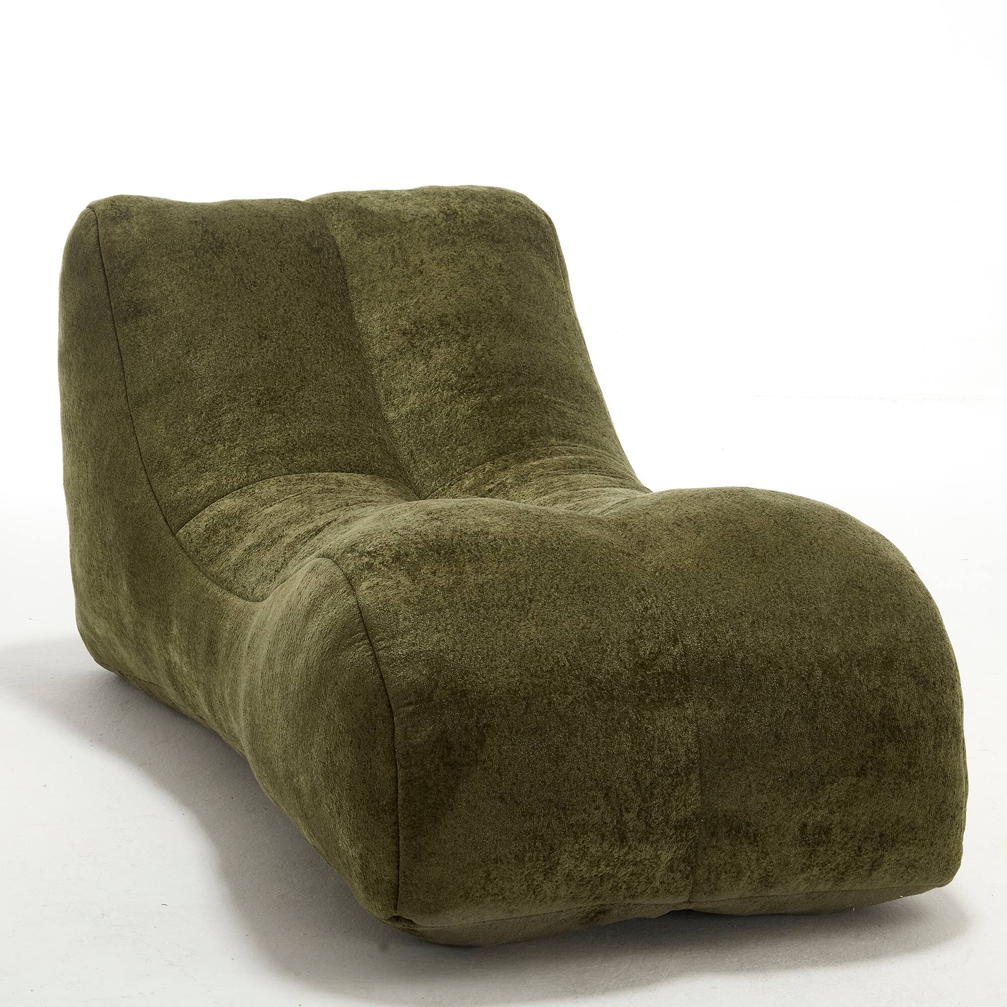 Alt View 7. GOODSILO - Cozy Bean Bag Sofa Chair - Adult Lounger for Gaming, Reading & Relaxation - Olive Green.