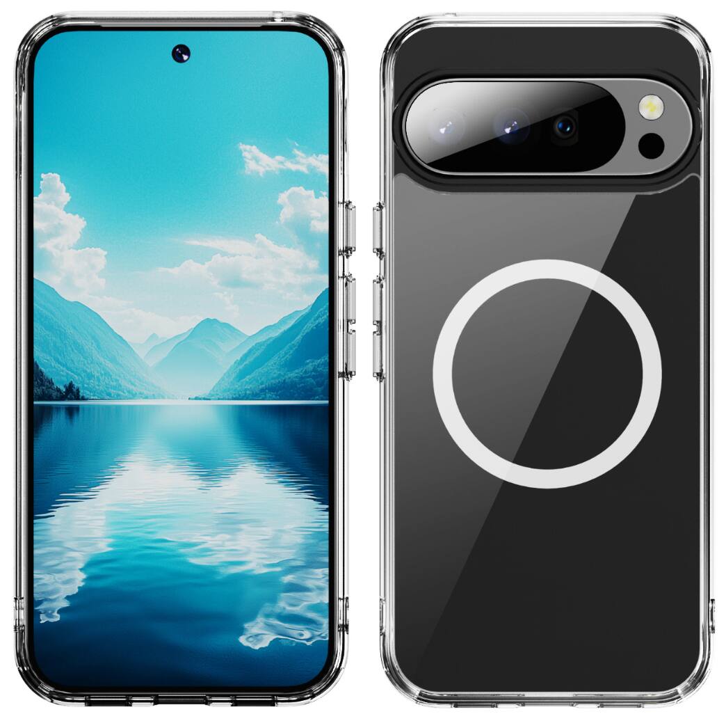 Alt View 2. Nakedcellphone - Clear Case for Google Pixel 10 / Pixel 10 Pro Phone - Compatible with MagSafe - Clear.